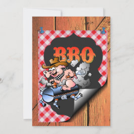 Eine Barbecue-Feier Einladung