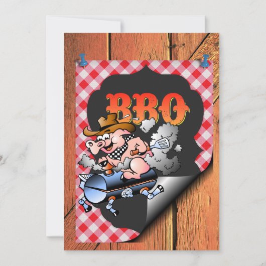 Eine Barbecue-Feier Einladung (Vorderseite)