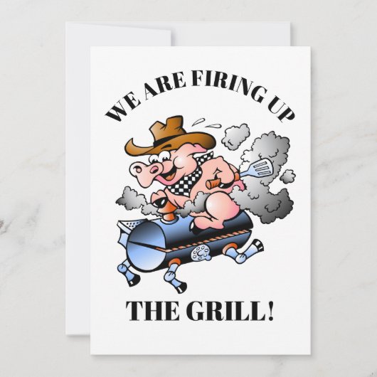 Eine Barbecue-Feier Einladung