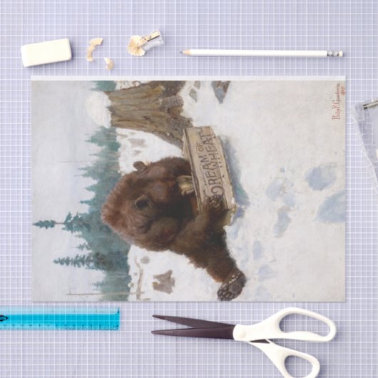 Eine Bärenchance von Philip Russell Goodwin Seidenpapier (Handwerk)