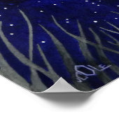 Eine Barschüssel im Flug Poster (Ecke)