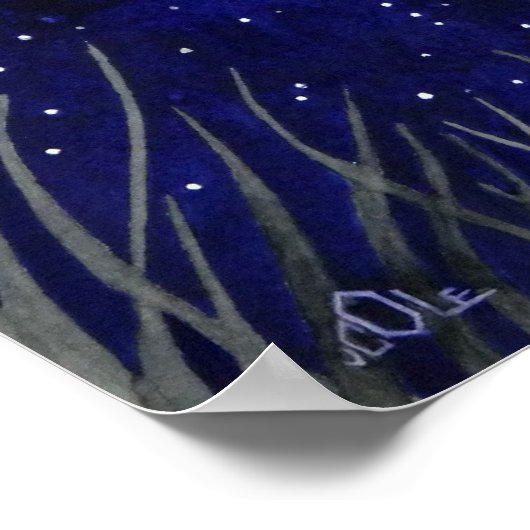 Eine Barschüssel im Flug Poster (Ecke)