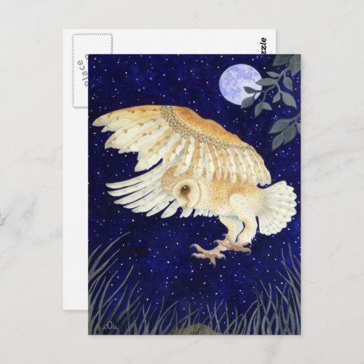 Eine Barschüssel im Flug Postkarte (Vorne/Hinten)