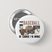 Eine Baseball-Mama natürlich im Broke Leopard Mütt Button (Vorne & Hinten)