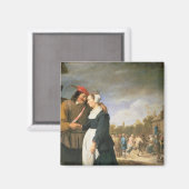 Eine Bauernhochzeit, 1648 Magnet (Vorderseite/Rückseite)