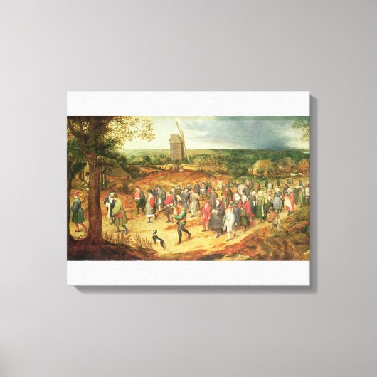 Eine Bauernhochzeit Leinwanddruck (Vorderseite)
