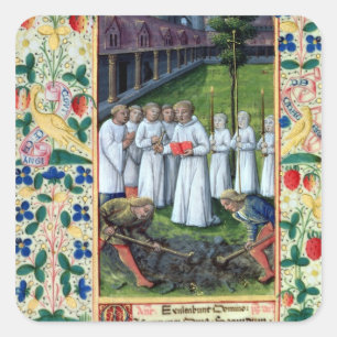 Eine Beerdigung Quadratischer Aufkleber