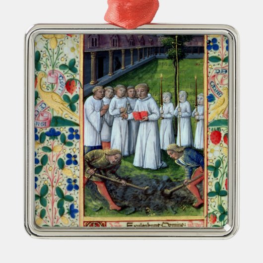 Eine Beerdigung Silbernes Ornament (Vorne)