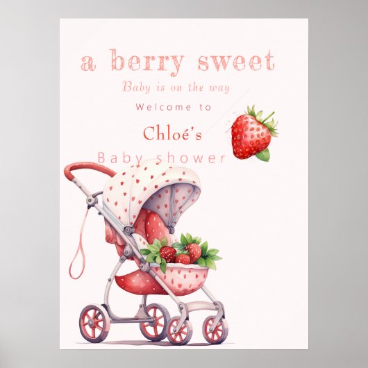 eine Beerendusche Poster (Vorne)