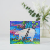 Eine Begrüßungskarte für einen Polarbär Postkarte (Stehend Vorderseite)