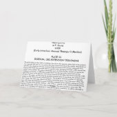 Eine Behandlungskarte mit manueller Hilfe Karte (Rückseite)