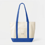 Eine beigefarbene Tasche mit dem Text "LADY BAG" b (Vorne)
