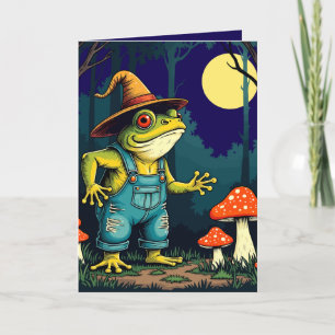 Eine bekannte Toad Hexe, nächtlich forscht Feiertagskarte