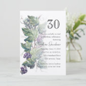 Eine beliebige Anzahl Geburtstage Einladung Grapev (Stehend Vorderseite)