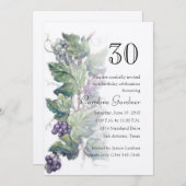 Eine beliebige Anzahl Geburtstage Einladung Grapev (Vorne/Hinten)