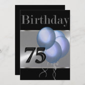 Eine beliebige Zahl zum Geburtstag Einladung (Vorne/Hinten)