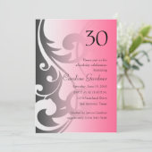 Eine beliebige Zahl zum Geburtstag zeitweilige Ein Einladung (Stehend Vorderseite)