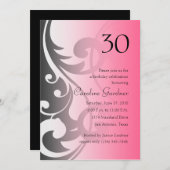 Eine beliebige Zahl zum Geburtstag zeitweilige Ein Einladung (Vorne/Hinten)