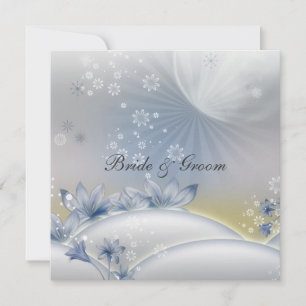 Eine beliebte elegante Hochzeitseinladung Weiße Bl Einladung