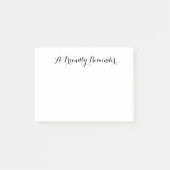 Eine benutzerfreundliche Erinnerung Post-it Klebezettel (Vorderseite)