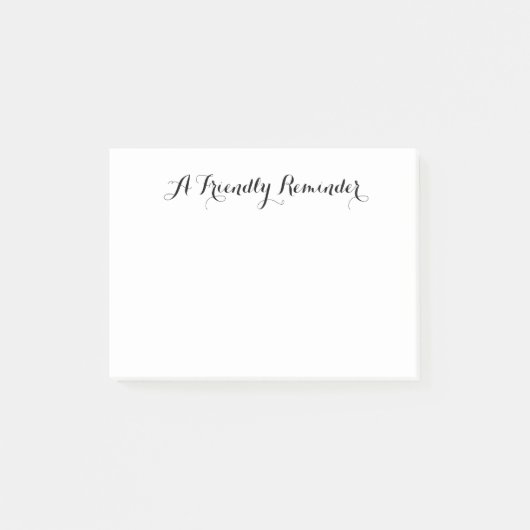 Eine benutzerfreundliche Erinnerung Post-it Klebezettel (Vorderseite)