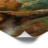 Eine Bergwelt mit Creek - Albert Zimmerman Poster (Ecke)