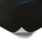 Eine Bergwelt mit See und Berg Poster (Ecke)