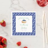 Eine Berry Sweet Baby Boy Dusche Blueberry Serviette (Beispiel)