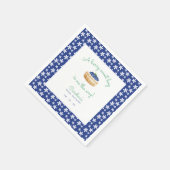 Eine Berry Sweet Baby Boy Dusche Blueberry Serviette (Ecke)