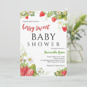 Eine Berry Sweet Baby Dusche Einladung (Stehend Vorderseite)