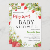 Eine Berry Sweet Baby Dusche Einladung (Vorne/Hinten)