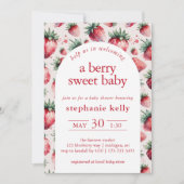 Eine Berry Sweet Baby Dusche Einladung (Vorderseite)