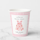 Eine Berry Sweet Baby Dusche Erdbeere Pappbecher (Vorderseite)