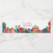 Eine Berry Sweet Baby Dusche Wasserflaschenetikett (Einzelnes Label)