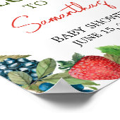 Eine Berry Sweet Baby Dusche - Willkommen Poster (Ecke)