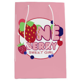 Eine Berry Sweet Girl Medium Geschenktasche Mittlere Geschenktüte