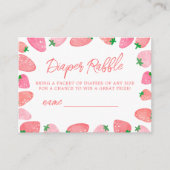 Eine Berry Sweet Strawberry Baby Dusche Begleitkarte (Vorderseite)