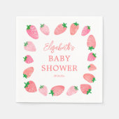 Eine Berry Sweet Strawberry Baby Dusche Serviette (Vorderseite)