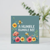 Eine bescheidene Hummel-Flachkarte 2 (Stehend Vorderseite)