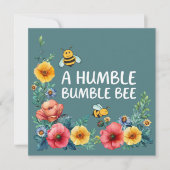 Eine bescheidene Hummel-Flachkarte 2 (Vorderseite)