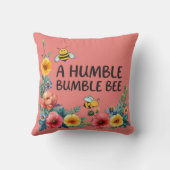 Eine bescheidene Hummel Kissen (Rückseite)