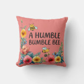 Eine bescheidene Hummel Kissen (Vorderseite)