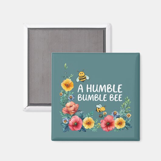 Eine bescheidene Hummel Magnet (Vorderseite/Rückseite)