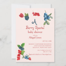Eine besondere Beerige Baby Shower in Rosa
