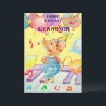 Eine besondere Grandson Birthday Grußkarte Dankeskarte<br><div class="desc">Skip zu ihm Enkel,  es ist Zeit für zehn stich Geburtstagsspass.</div>