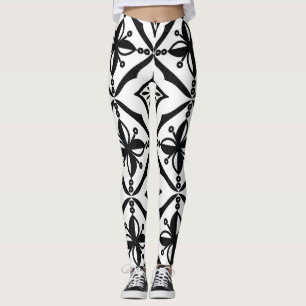 Eine besondere indonesische Batik: Vintage Motive. Leggings