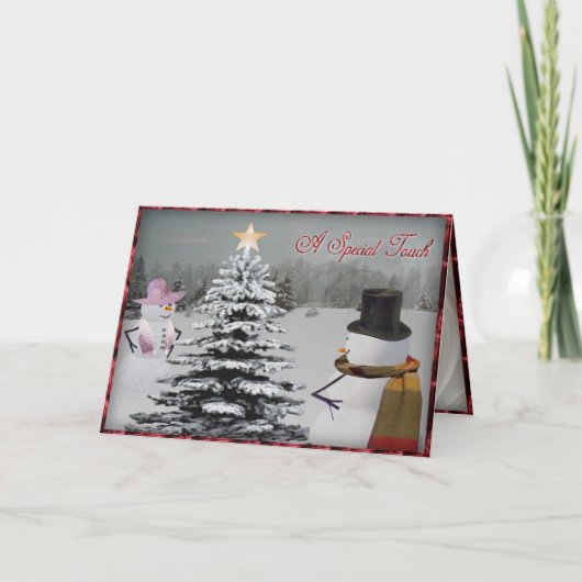 Eine besondere Touch Feiertagskarte (Vorderseite)