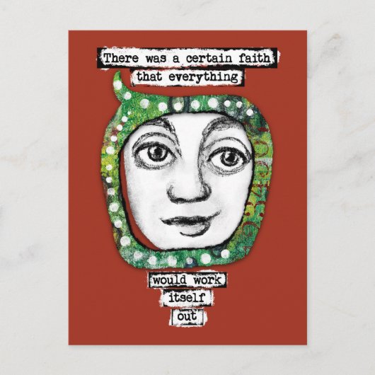 Eine bestimmte Glaubenspostkarte Postkarte (Vorderseite)