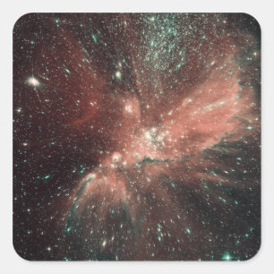 Eine Bevölkerung des Säuglings ist in der Quadratischer Aufkleber