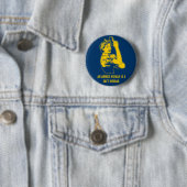 Eine bewaffnete Frau Knopf Button (Beispiel)
